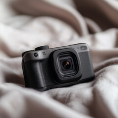 A compact action camera.