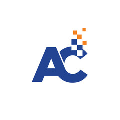 Initial A and C Letter Logo Icon 001