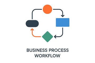 A simplified, visually appealing illustration outlines the core stages and progression of a typical business process.
