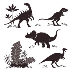 Silhouettes Of Hanging Lanterns And Vintage L