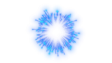 Cyan Magic Circle FX &ndash; Glowing Energy Element with Transparent Background (PNG)