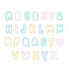 colorful alphabet letters playful design