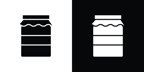 Jam icon symbol. simple flat symbol on blank background.