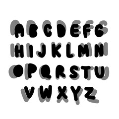typography of alphabet pattern design illustration