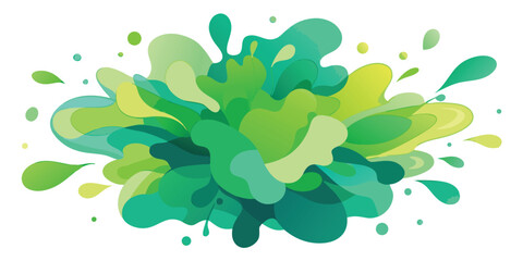 Green watercolor background featuring a prominent area of white space for contrast..eps