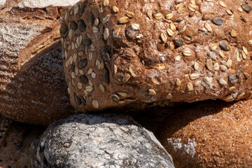 rye bread with sesame seeds