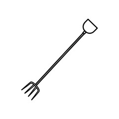 Naklejka premium harrow isolated on white