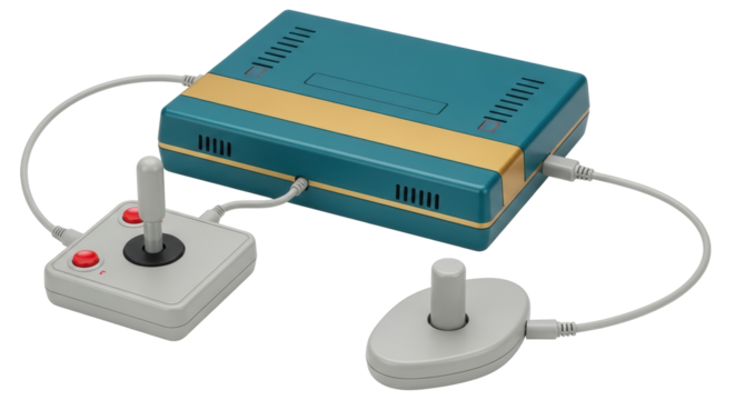 Isolated Retro Game Console