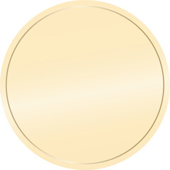 3D Muted Beige Blank Stamp – Earth-Tone Circle Mockup for Elegant Branding and Labels