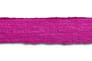 Magenta paper strip against white