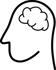 brain outline icon