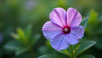 Vibrant Purple Flower in Bloom With Soft Focused Background
