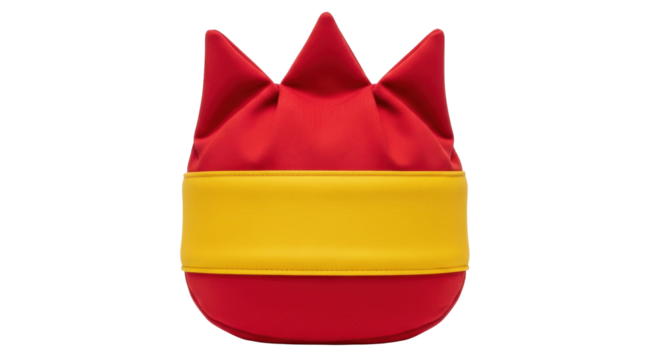 Isolated red and yellow bag