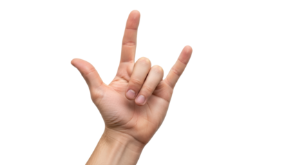 Isolated Hand Sign I Love You