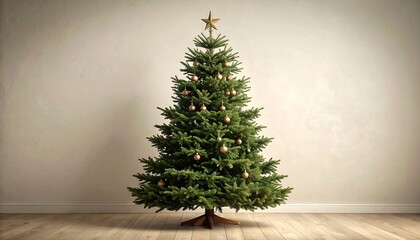 Christmas tree in a room