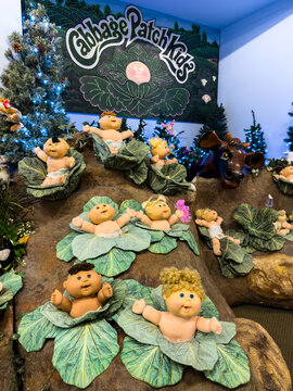 Cabbage Patch Kids inside picture of Babyland General Hospital in Cleveland, Georgia