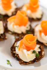 Fresh Herbs and Cream Cheese for Canapes