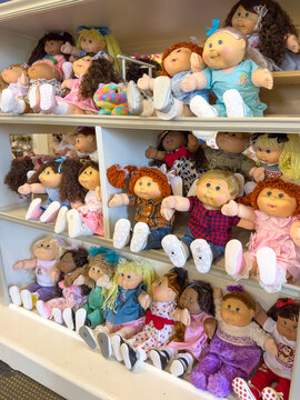 Cabbage Patch Kids retail display at Babyland General Hospital in Cleveland, Georgia, USA