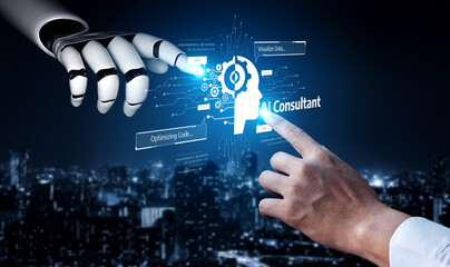 AI Assistant Brain Processor with LLM Technology, Big Data, Machine Learning, Generative AI for Business Support, Future Agentic AI Technology and Artificial Intelligence Prompt Engineering. Vouch