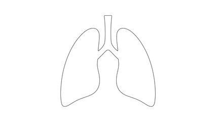 Continuous Line Drawing of Laboratory Glassware Chemistry Equipment Science Experiment