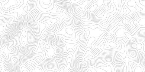 Abstract black topographic lines on a white background. black line waves topographical design. Geographic mountain contours Vector Illustration.