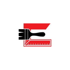 Initial E, Construction, Renovation Logo Design 001