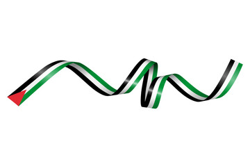 Set of flag ribbon with colors of   for independence day celebration decoration