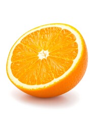 Fresh orange slice close-up