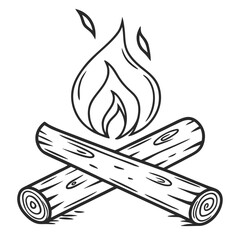 Minimalist Line Art C Letter Silhouette on white background