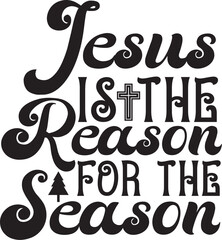 Basic RGB Jesus is the Reason for the Season svg