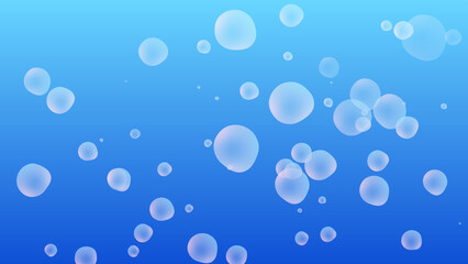 シンプルな泡の背景_16:9/4Kサイズ