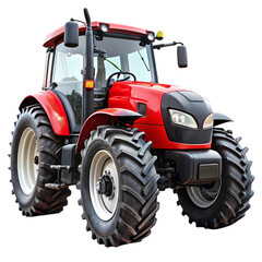 Powerful Red Tractor A Symbol of Agricultural Strength
