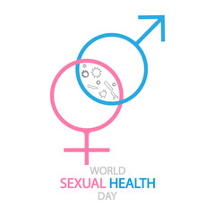 Sexual health world day Infections, vector art illustration.