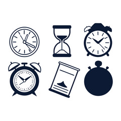 Time and Clock Vector Icon &ndash; Watch and Timer Symbol.