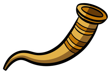 Shofar Horn Icon Religious Instrument Vector Artwork