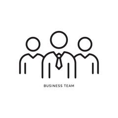 Business Team Icon Three People Graphic Modern Business Teamwork Concept Professional Partnership Unity Cooperation Leadership and Organization