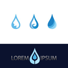 Creative Aqua Wave Logo with Minimalist Touch in Professional Vector Style