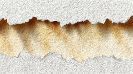 Ripped paper texture with a contrasting color underneath.