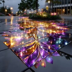Liquid light, urban fantasy high resolution picture