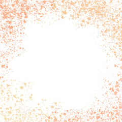 Gold and orange paint splatter border, harvest themed edge