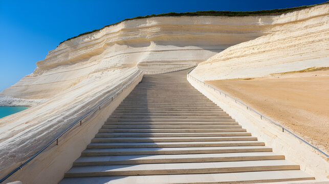 Scala dei Turchi Stair of the Turks, Sicily Italy, Scala dei Turchi. A rocky cliff on the coast of Realmonte, near Porto Empedocle, southern Sicily, Italy. Europe