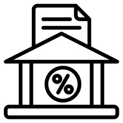 Debt Management line icon