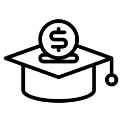 College Savings line icon