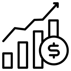 Investment line icon