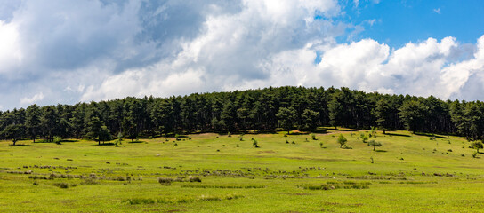 Kocayayla Plateau in Keles District. Bursa, Turkey. Beautiful Plateau of Bursa City.