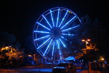 ferris wheel at night