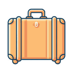 
travel suitcase illustration design