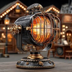 Steampunk lighting, industrial, powerful beam high resolution picture
