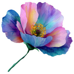 Lilac flower watercolor clipart 