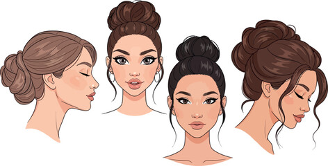 Explore trendy bun hairstyles for women: easy updo tutorials and style ideas